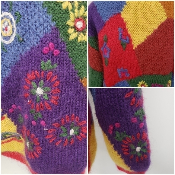 VINTAGE SiBA Mohair Lined Ski Sweater Tunic EUC - Picture 5 of 16